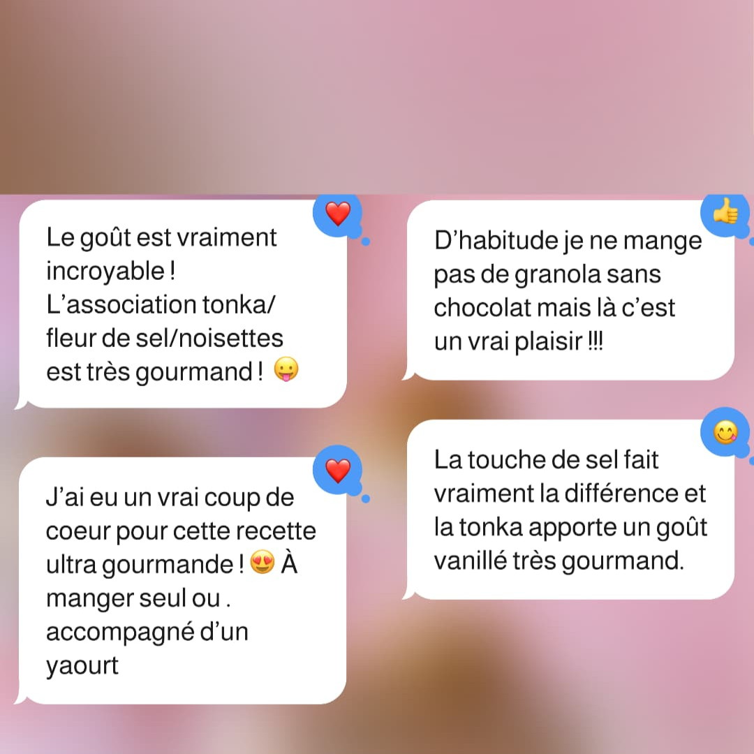 Granola Sans Gluten Avoine, Noisette & Fève Tonka | -55% de sucre