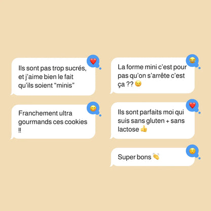 Mini Cookies Sans Gluten Amandes & Chocolat Flowi | -33% de sucre