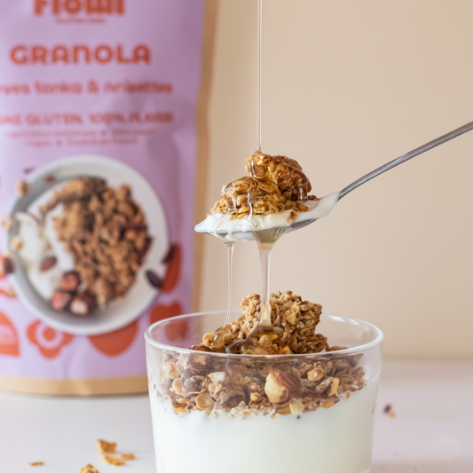 Granola Sans Gluten Avoine, Noisette & Fève Tonka | -55% de sucre
